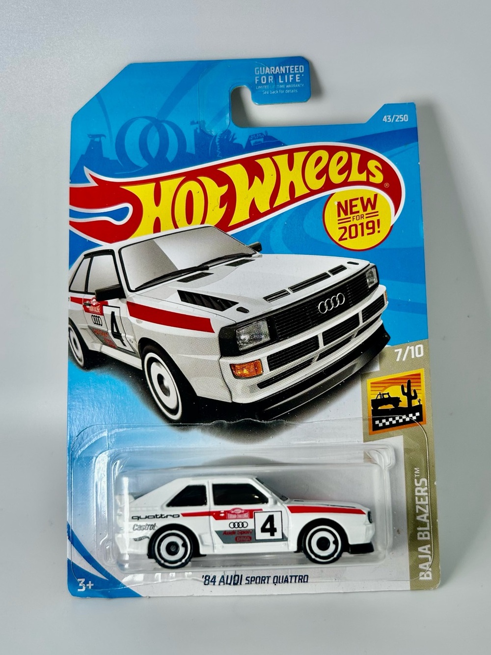 Hot Wheels 1984 Audi Sport Quattro White Baja Blazers 7/10 NEW For 2019 43/250